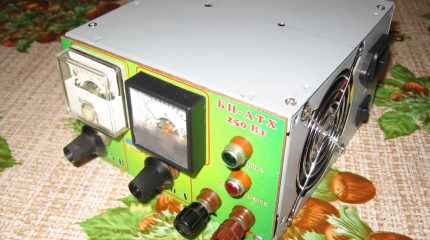 Автомобильное зарядное устройство из компьютерного БП АТХ